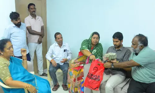 Ex-MLA Jagga Reddy Wifes Generosity Provide ₹10 Lakh Financial Aid to Visually Impaired Boy