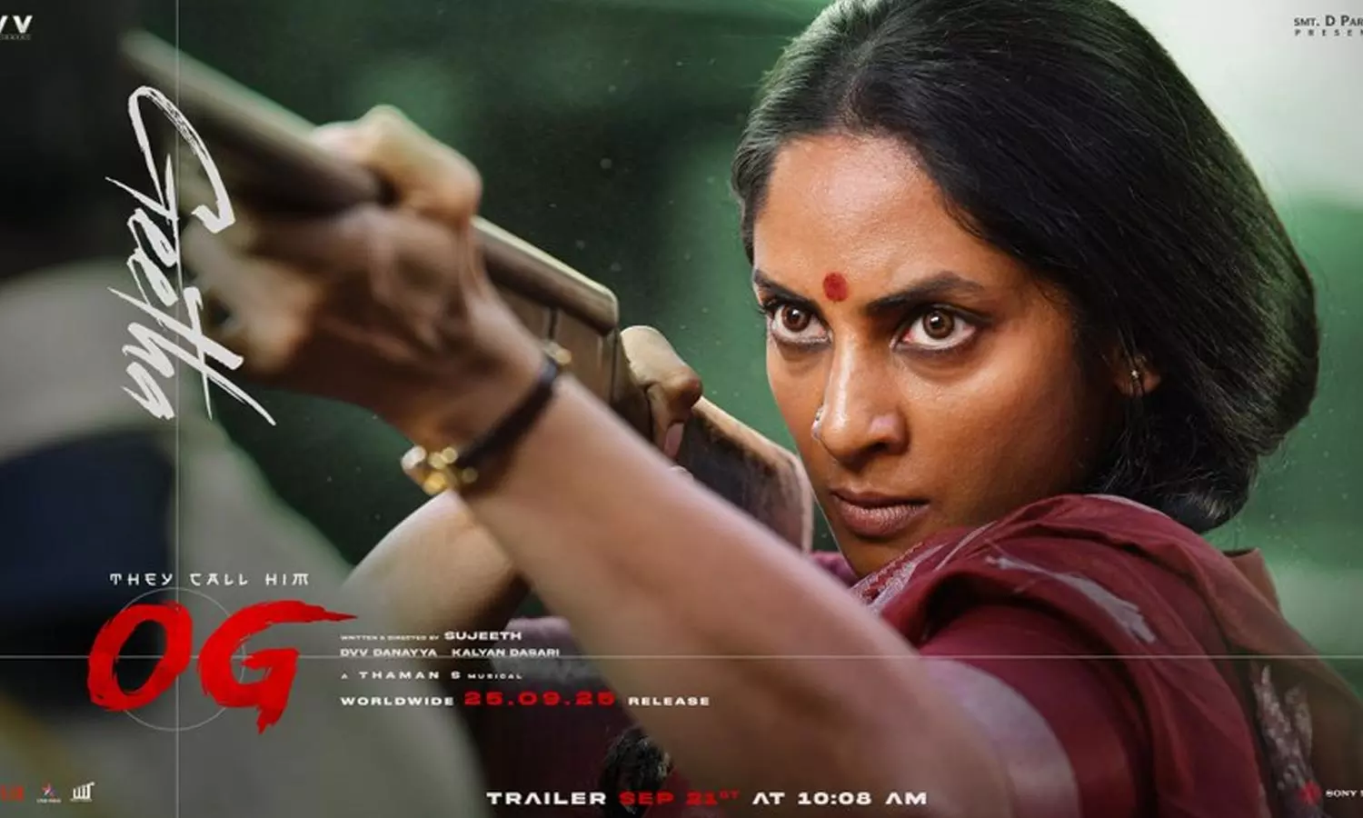 OG Updates: శ్రియా రెడ్డి తుపాకీ ఎవరిపై ఎక్కుపెట్టింది? హైప్ పెంచుతున్న శ్రియా రెడ్డి ఓజీ లుక్! OG Updates: శ్రియా రెడ్డి తుపాకీ ఎవరిపై ఎక్కుపెట్టింది? హైప్ పెంచుతున్న శ్రియా రెడ్డి ఓజీ లుక్!