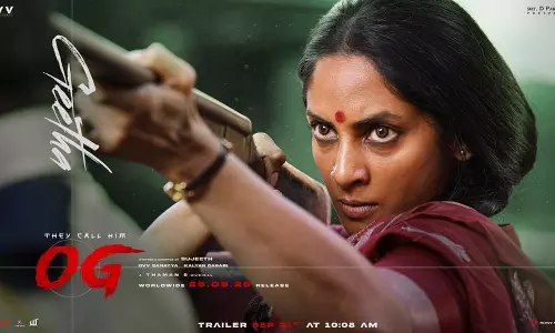 OG Updates: శ్రియా రెడ్డి తుపాకీ ఎవరిపై ఎక్కుపెట్టింది? హైప్ పెంచుతున్న శ్రియా రెడ్డి  ఓజీ లుక్!