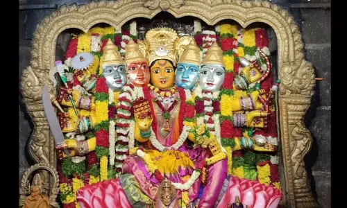 భద్రకాళి ఆలయంలో నవరాత్రి ఉత్సవాల్లో భక్తులను కలవరపెట్టిన విషసర్పం