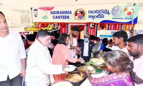 హైదరాబాద్ మోతీనగర్‌లో ఇందిరమ్మ క్యాంటీన్ ప్రారంభం