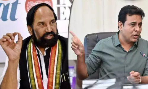 Uttam Kumar Reddy: కేటీఆర్ కామెంట్స్‌కి మంత్రి ఉత్తమ్ కుమార్ రెడ్డి కౌటర్