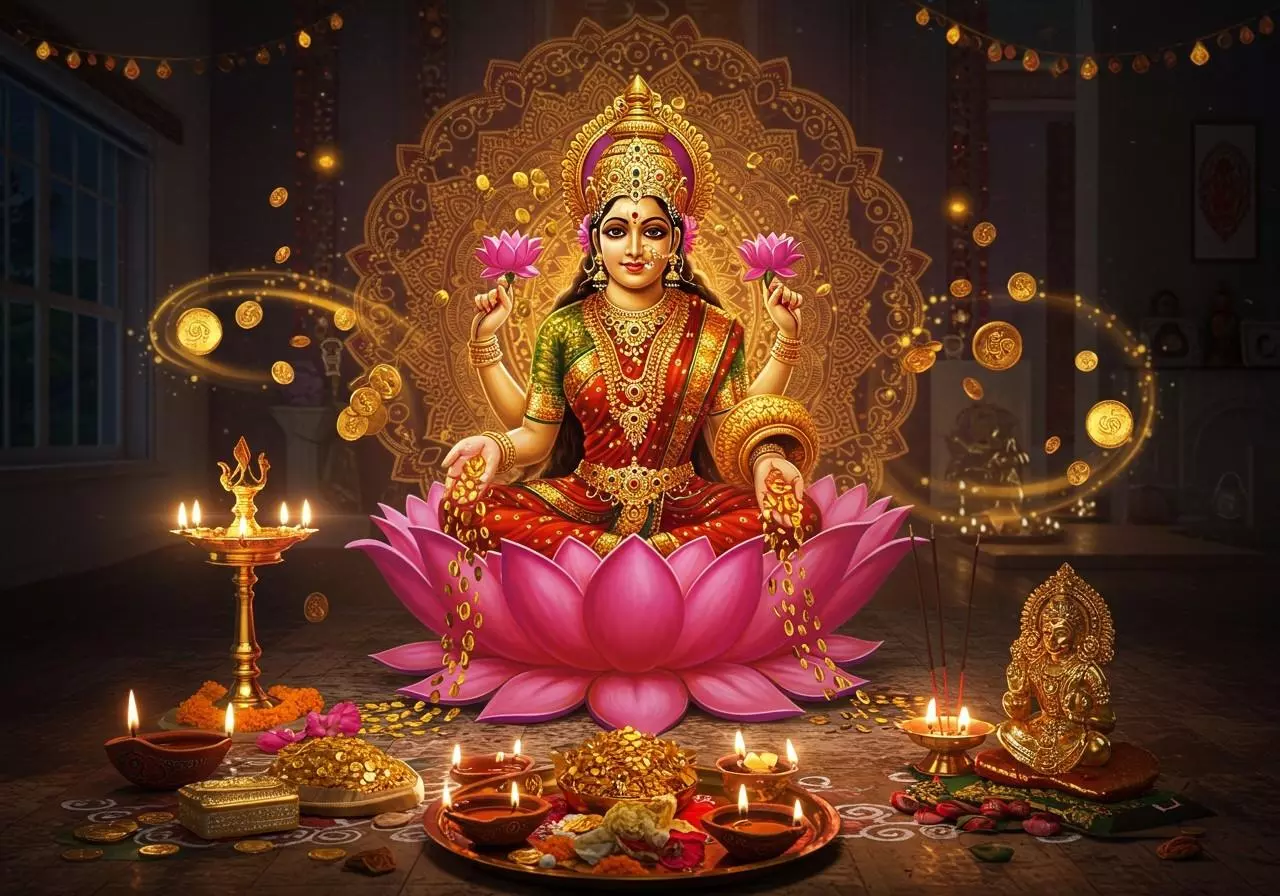 Diwali Lakshmi Puja: దీపావళి లక్ష్మీ పూజ విధానం.. శాస్త్రోక్తంగా ఇంట్లో లక్ష్మీదేవిని పూజించే పద్ధతి