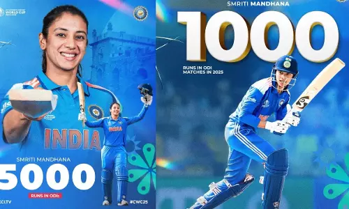 Smriti Mandhana : ఆసీస్పై మంధాన రికార్డుల సునామీ..మహిళల క్రికెట్ చరిత్రలోనే తొలిసారి 1000 వన్డే పరుగులు Smriti Mandhana : ఆసీస్పై మంధాన రికార్డుల సునామీ..మహిళల క్రికెట్ చరిత్రలోనే తొలిసారి 1000 వన్డే పరుగులు