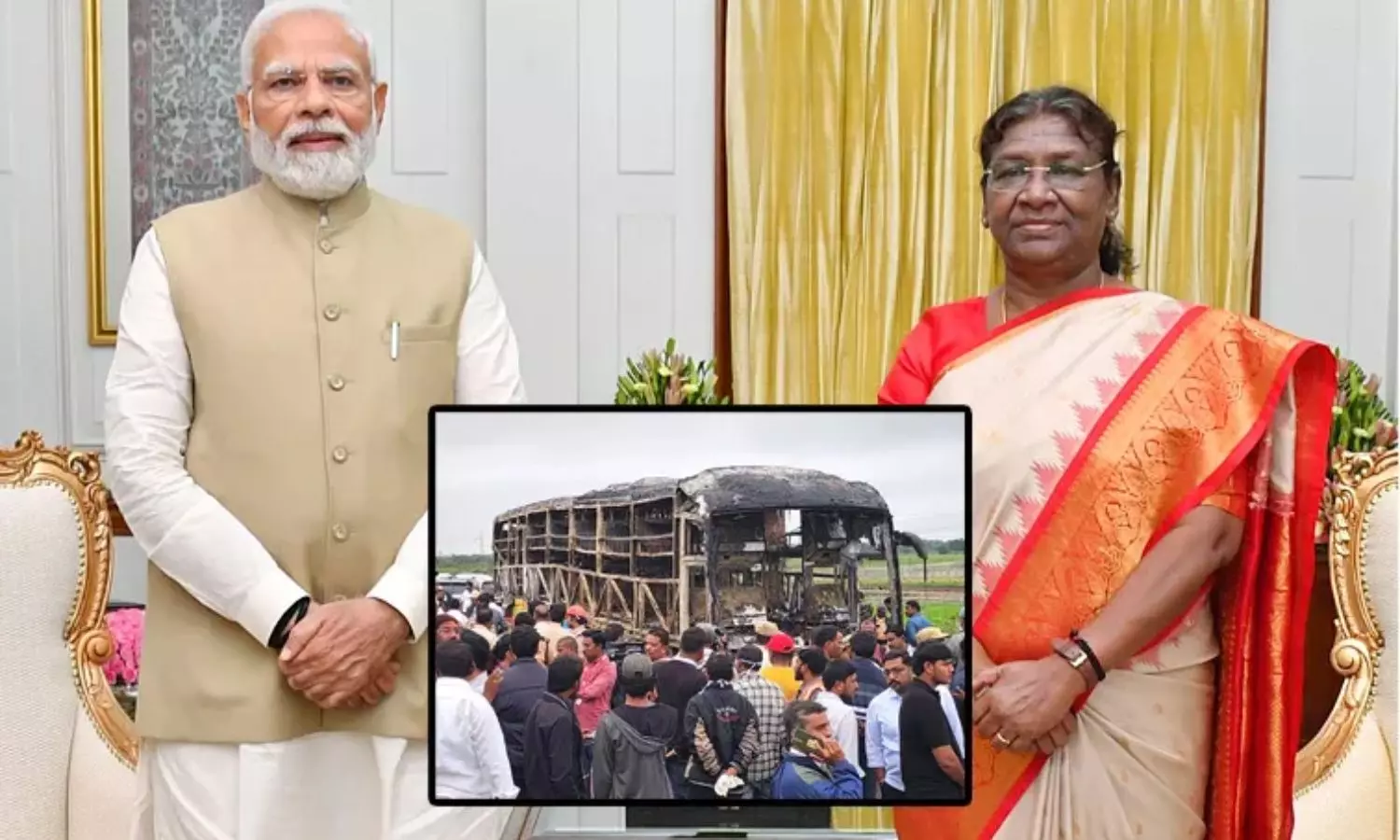Kurnool Bus Accident: బస్సు ప్రమాదంపై రాష్ట్రపతి, ప్రధాని దిగ్భ్రాంతి