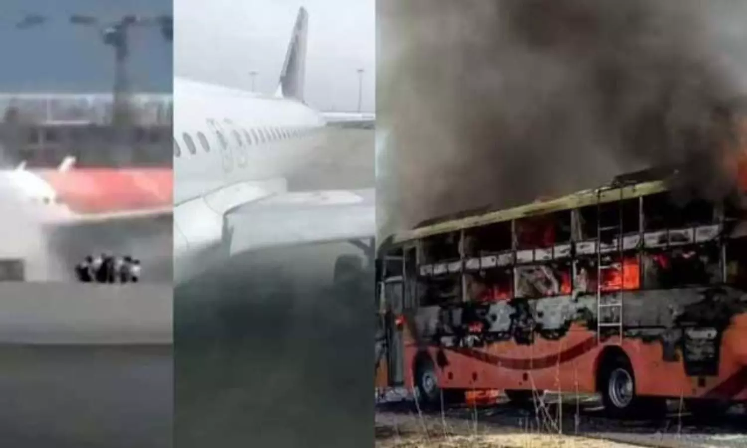 ఢిల్లీ ఎయిర్పోర్టులో బస్సు దగ్ధం.. ప్రమాదం సమయంలో బస్సు పక్కనే ఉన్న విమానం ఢిల్లీ ఎయిర్పోర్టులో బస్సు దగ్ధం.. ప్రమాదం సమయంలో బస్సు పక్కనే ఉన్న విమానం