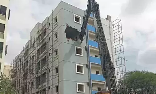 Miyapur illegal construction Miyapur illegal construction