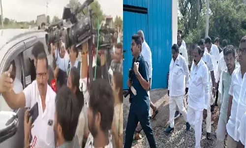 చేవెళ్ల ప్రమాద ఘటన స్థలి దగ్గర ఉద్రిక్తత.. ఎమ్మెల్యే కాలే యాదయ్యపై తిరగబడ్డ స్థానికులు