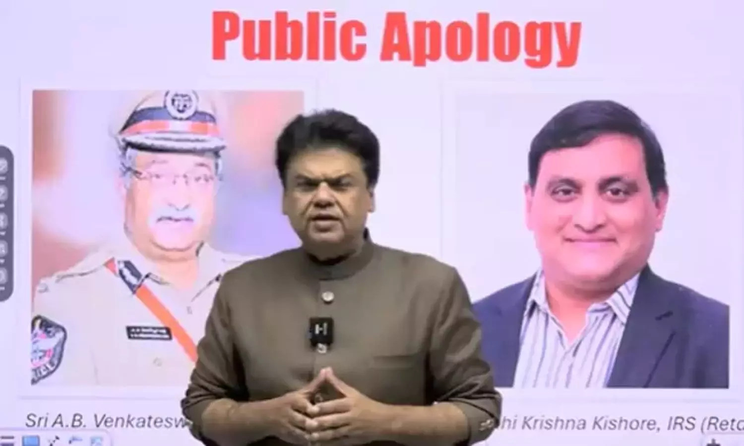 Praveen Prakash: ప్రవీణ్ ప్రకాశ్ పశ్చాత్తాపం.. ఏబీవీ, జాస్తి కృష్ణ కిశోర్కు బహిరంగ క్షమాపణ Praveen Prakash: ప్రవీణ్ ప్రకాశ్ పశ్చాత్తాపం.. ఏబీవీ, జాస్తి కృష్ణ కిశోర్కు బహిరంగ క్షమాపణ