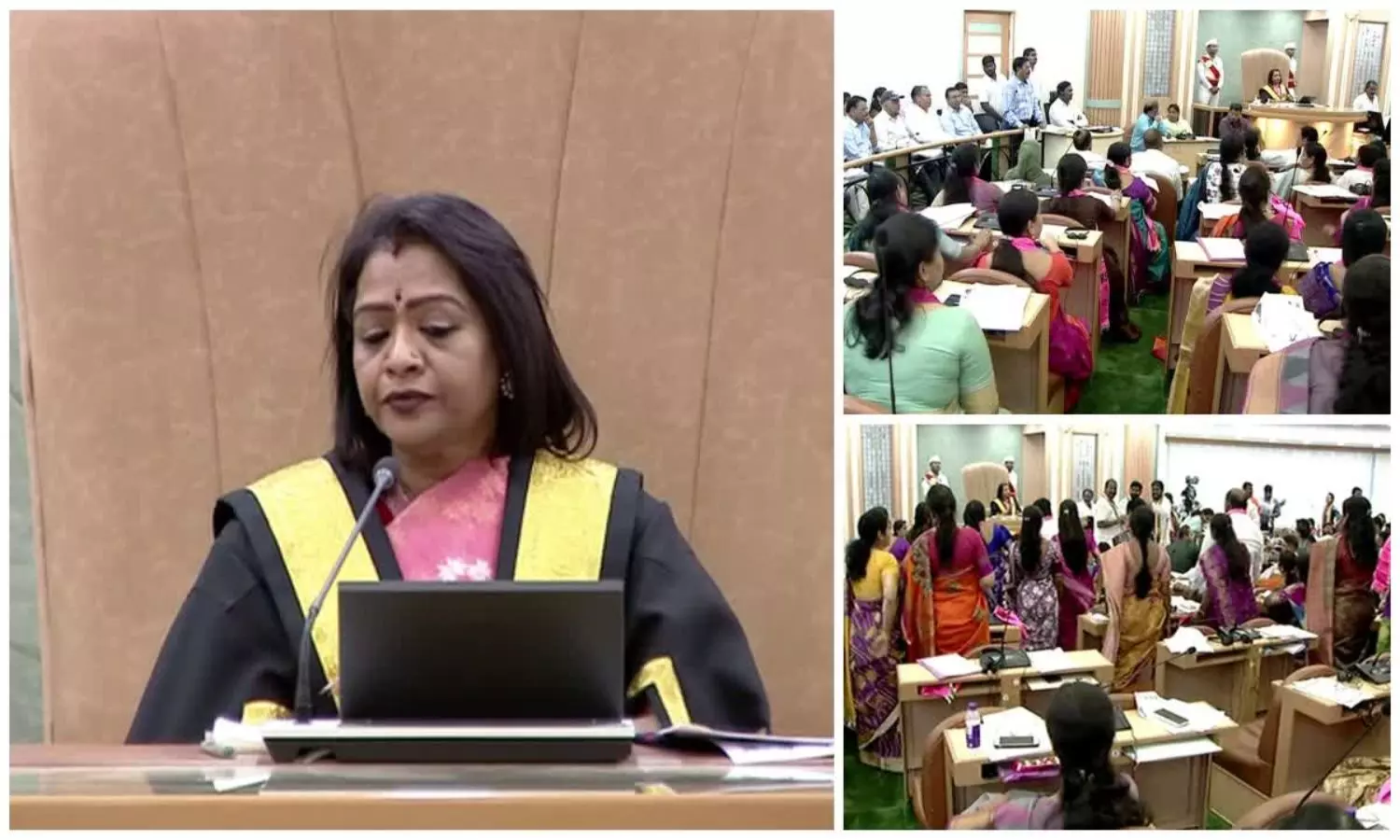 GHMC కౌన్సిల్ సమావేశంలో రసాభాస.. ఓ వైపు బీజేపీ వర్సెస్ ఎంఐఎం..మరోవైపు బీఆర్ఎస్ వర్సెస్ కాంగ్రెస్ GHMC కౌన్సిల్ సమావేశంలో రసాభాస.. ఓ వైపు బీజేపీ వర్సెస్ ఎంఐఎం..మరోవైపు బీఆర్ఎస్ వర్సెస్ కాంగ్రెస్