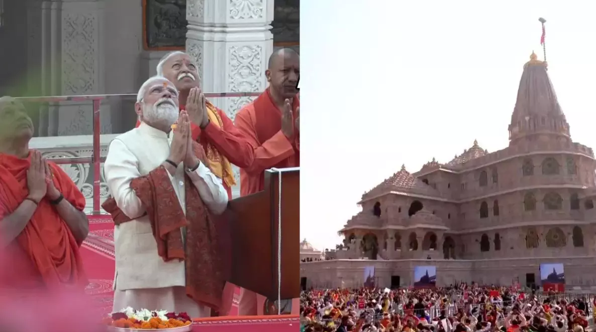 Ayodhya Ram Mandir: అయోధ్యలో చారిత్రాత్మక ధ్వజారోహణం – రామమందిరంపై కాషాయ పతాకాన్ని ఎగురవేసిన ప్రధాని మోదీ Ayodhya Ram Mandir: అయోధ్యలో చారిత్రాత్మక ధ్వజారోహణం – రామమందిరంపై కాషాయ పతాకాన్ని ఎగురవేసిన ప్రధాని మోదీ