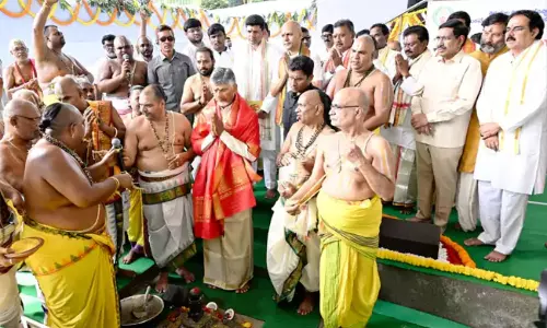Chandrababu: ఆలయ విస్తరణకు భూమిని ఇచ్చిన రైతులకు ధన్యవాదాలు