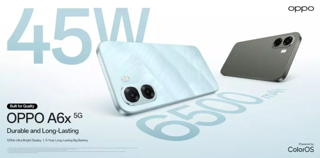 Oppo A6x 5G Launch: తక్కువ ధరలో భారీ బ్యాటరీతో ఒప్పొ కొత్త 5జీ ఫోన్.. ధర ఎంతంటే..? Oppo A6x 5G Launch: తక్కువ ధరలో భారీ బ్యాటరీతో ఒప్పొ కొత్త 5జీ ఫోన్.. ధర ఎంతంటే..?