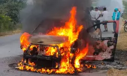 Fire Accident: క‌డ్తాల్‌లో ప్ర‌మాదం.. మంట‌ల్లో పూర్తిగా ద‌గ్ధ‌మైన కారు