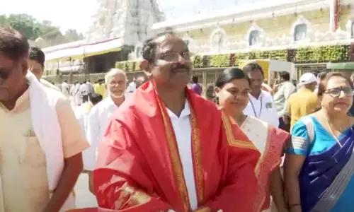 ISRO Chairman Narayanan: శ్రీవారి సేవలో ఇస్రో చైర్మన్.. LVM3పై కీలక ప్రకటన