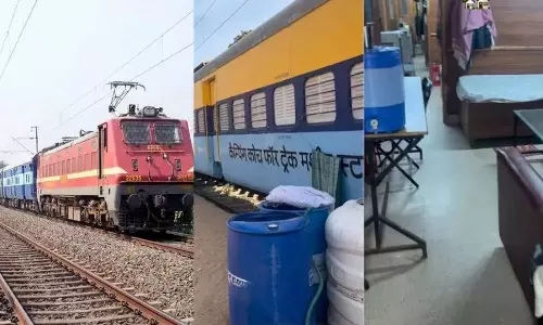 Viral Video : రైల్వే కోచ్ కాదు..అది ఒక నడిచే ప్యాలెస్..లోపల ఏసీలు, ఫ్రిజ్ లు చూసి జనం ఖంగుతింటున్నారు