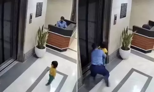 Viral Video : దేవుడు మనిషి రూపంలో రావడం అంటే ఇదేనేమో..ఆ చిన్నారికి సెక్యూరిటీ గార్డ్ రూపంలో పునర్జన్మ!