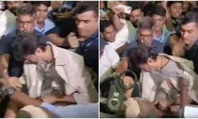 Thalapathy Vijay Falls Down: ఎయిర్‌పోర్ట్‌లో కిందపడ్డ దళపతి విజయ్.. ఫ్యాన్స్ అత్యుత్సాహంతో ప్రమాదం! వీడియో వైరల్