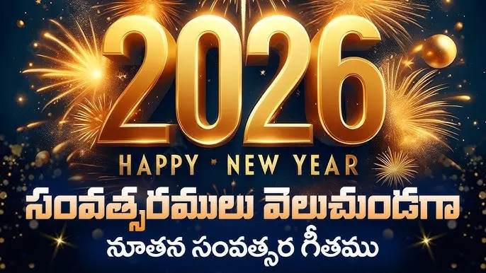 New Year Wishes 2026 in Telugu: భక్తి శ్లోకాలతో నూతన సంవత్సర శుభాకాంక్షలు 2026 New Year Wishes 2026 in Telugu: భక్తి శ్లోకాలతో నూతన సంవత్సర శుభాకాంక్షలు 2026