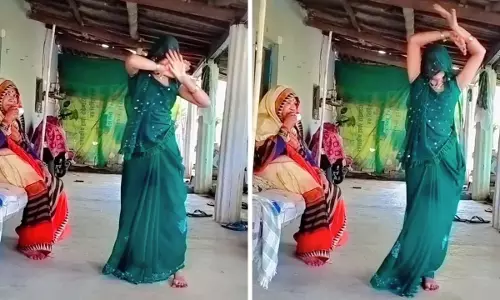 Viral Video : ముసుగులో మాస్ డ్యాన్స్..అత్తమ్మ ముందు అదరగొట్టిన కోడలు