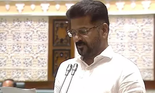 Revanth Reddy Speech: అసెంబ్లీలో 2 గంటల ఫైర్ బ్రాండ్ స్పీచ్.. నీళ్ల విషయంలో తగ్గేదేలే అన్న రేవంత్ రెడ్డి.!! Revanth Reddy Speech: అసెంబ్లీలో 2 గంటల ఫైర్ బ్రాండ్ స్పీచ్.. నీళ్ల విషయంలో తగ్గేదేలే అన్న రేవంత్ రెడ్డి.!!
