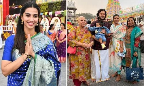 Tirumala: తిరుమల శ్రీవారి సేవలో మీనాక్షి చౌదరి, ఐశ్వర్యా రాజేశ్‌
