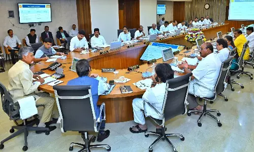 AP Cabinet Approves 35 Key Proposals: ఏపీ కేబినెట్ కీలక నిర్ణయాలు.. 35కు పైగా అంశాలకు ఆమోదం AP Cabinet Approves 35 Key Proposals: ఏపీ కేబినెట్ కీలక నిర్ణయాలు.. 35కు పైగా అంశాలకు ఆమోదం