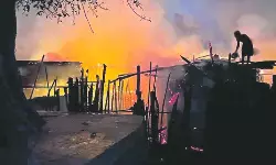 AP: పండుగ వేళ విషాదం.. ఊరంతా కాలి బూడిదైంది..!!