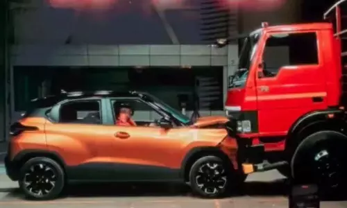 Tata Punch Crash Test with Lorry