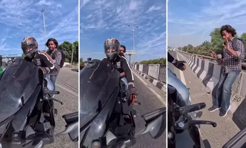 Viral Video : భయ్యా ఆపండి..దిగిపోతా..లిఫ్ట్ అడిగితే ప్రాణాలు పోయినంత పనైంది