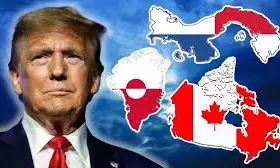 Trump Redraws US Map! కెనడా, వెనిజులా, గ్రీన్లాండ్ ఇక యూఎస్ భూభాగాలే.. ప్రపంచ దేశాలకు స్ట్రాంగ్ వార్నింగ్