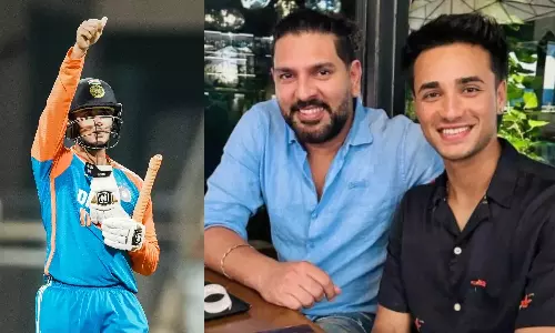 Abhishek Sharma : 14 బంతుల్లో 50.. 20 బంతుల్లో 68..గురువు రికార్డుపై అభిషేక్ శర్మ ఏమన్నాడంటే Abhishek Sharma : 14 బంతుల్లో 50.. 20 బంతుల్లో 68..గురువు రికార్డుపై అభిషేక్ శర్మ ఏమన్నాడంటే