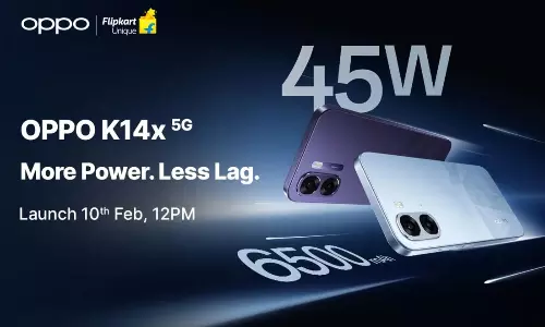 OPPO K14x 5G: భారీ బ్యాటరీతో ఒప్పో కొత్త సంచలనం.. బడ్జెట్ ధరలో K14x 5G లాంచ్..! OPPO K14x 5G: భారీ బ్యాటరీతో ఒప్పో కొత్త సంచలనం.. బడ్జెట్ ధరలో K14x 5G లాంచ్..!
