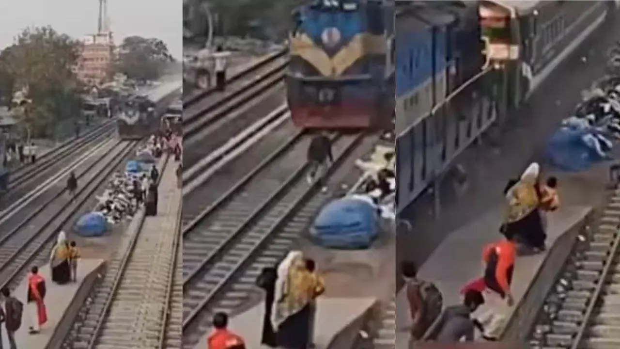 Viral Video : అమ్మో..ఎంతటి ఘోరం..రైలు పట్టాలపై కనిపించిన నరకం..ప్రాణాల మీదకు తెచ్చిన నిర్లక్ష్యం