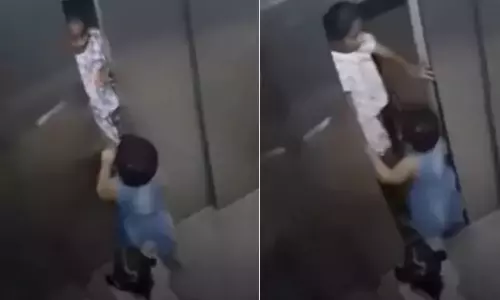 Viral Video: మృత్యువుతో పోరాడి చిన్నారులను కాపాడిన చిన్నారి.. ఈ లిఫ్ట్ సాహసం చూస్తే షాక్ అవ్వాల్సిందే!