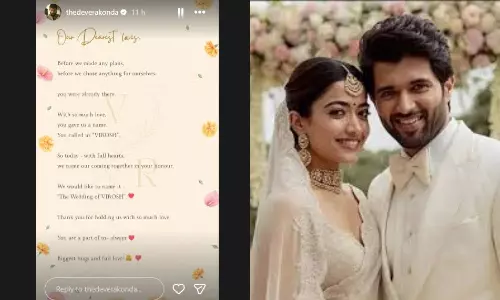 The Wedding of VIROSH:పెళ్లిపై సంచలన ప్రకటన చేసిన విజయ్ దేవరకొండ, రష్మిక మందన్న