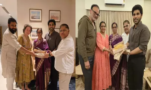 అల్లు శిరీష్ పెళ్లి సందడి: పవన్ కల్యాణ్, నాగబాబులను స్వయంగా ఆహ్వానించిన అల్లు అరవింద్!