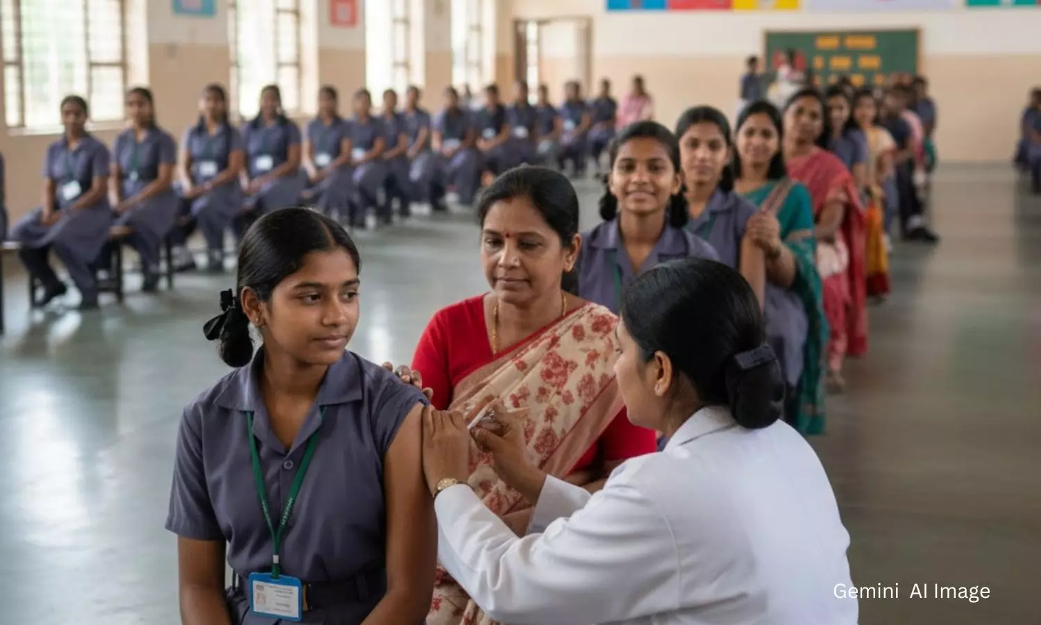 దేశవ్యాప్తంగా 14 ఏళ్ల బాలికలకు ఉచిత HPV వ్యాక్సిన్ పంపిణీ చేయనున్నట్లు ప్రభుత్వం ప్రకటించింది. గర్భాశయ క్యాన్సర్ నివారణకు ఈ టీకా ఎంతో కీలకం. దేశవ్యాప్తంగా 14 ఏళ్ల బాలికలకు ఉచిత HPV వ్యాక్సిన్ పంపిణీ చేయనున్నట్లు ప్రభుత్వం ప్రకటించింది. గర్భాశయ క్యాన్సర్ నివారణకు ఈ టీకా ఎంతో కీలకం.
