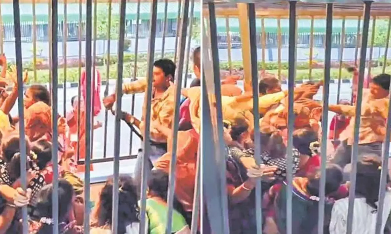 Tirumala Tension: తిరుమల శ్రీవారి దర్శనం కోసం వేచి ఉన్న భక్తుల మధ్య ఒక్కసారిగా ఘర్షణ చెలరేగింది. Tirumala Tension: తిరుమల శ్రీవారి దర్శనం కోసం వేచి ఉన్న భక్తుల మధ్య ఒక్కసారిగా ఘర్షణ చెలరేగింది.