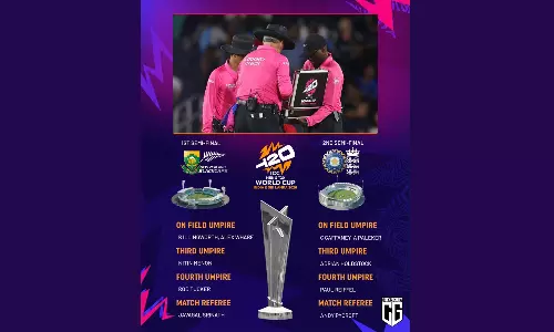 T20 World Cup 2026: సెమీఫైనల్స్కు రెఫరీల లిస్ట్ విడుదల.. టీమిండియా దిగ్గజంకు కీలక బాధ్యతలు! T20 World Cup 2026: సెమీఫైనల్స్కు రెఫరీల లిస్ట్ విడుదల.. టీమిండియా దిగ్గజంకు కీలక బాధ్యతలు!