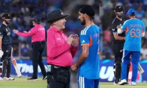 Arshdeep vs Mitchell: భారత్-న్యూజిలాండ్ టీ20 వరల్డ్ కప్ ఫైనల్‌లో ఉత్కంఠ రేపిన అర్ష్‌దీప్ సింగ్, డారిల్ మిచెల్ వివాదం