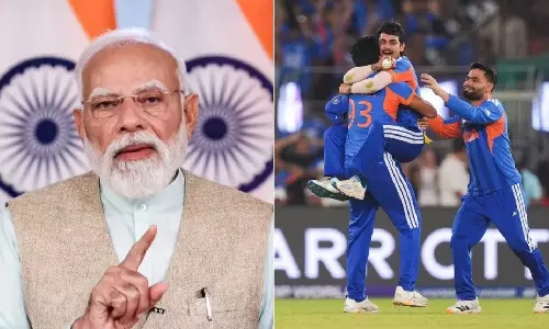 T20 World Cup 2026 Winner: న్యూజిలాండ్ పై అద్భుత విజయం సాధించి టీ20 వరల్డ్ కప్ సాధించిన టీమిండియాను ప్రధాని మోడీ ప్రశంసించారు T20 World Cup 2026 Winner: న్యూజిలాండ్ పై అద్భుత విజయం సాధించి టీ20 వరల్డ్ కప్ సాధించిన టీమిండియాను ప్రధాని మోడీ ప్రశంసించారు