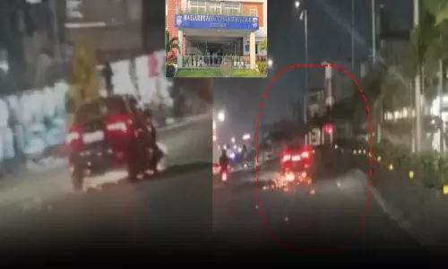 Hyderabad Hit and Run: బైక్‌ను ఢీకొట్టి 200 మీటర్లు ఈడ్చుకెళ్లిన కారు
