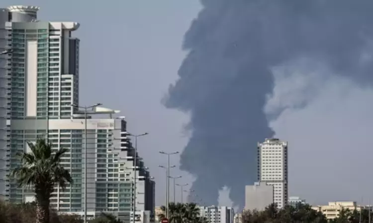 Drones on Dubai Airport: దుబాయ్ అంతర్జాతీయ విమానాశ్రయం సమీపంలో డ్రోన్ దాడి