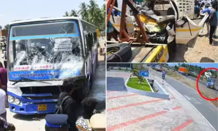 Bus Accident: తమిళనాడు సేలంలో ప్రభుత్వ బస్సు అదుపుతప్పి ఐదుగురి మరణానికి కారణం అయింది Bus Accident: తమిళనాడు సేలంలో ప్రభుత్వ బస్సు అదుపుతప్పి ఐదుగురి మరణానికి కారణం అయింది