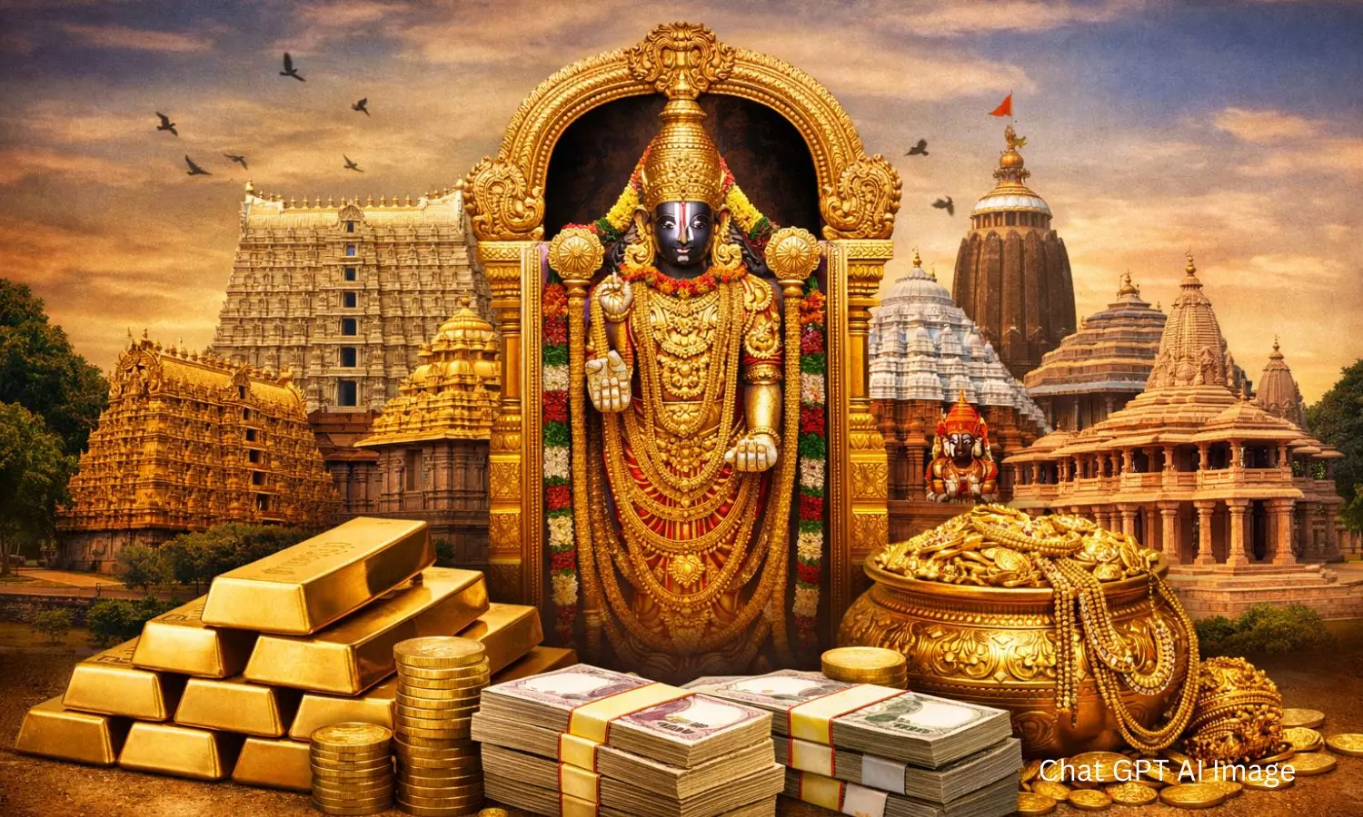 Richest Temples in India: తిరుపతి, పద్మనాభస్వామి సహా టాప్ 10 భారతీయ దేవాలయాల ఆస్తుల విలువ రూ. 9 లక్షల కోట్లు Richest Temples in India: తిరుపతి, పద్మనాభస్వామి సహా టాప్ 10 భారతీయ దేవాలయాల ఆస్తుల విలువ రూ. 9 లక్షల కోట్లు