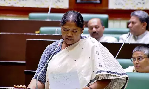 Seethakka: అసెంబ్లీలో హరీశ్ రావుకు సీతక్క స్ట్రాంగ్ కౌంటర్