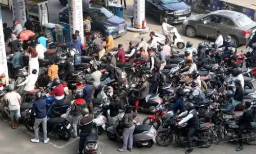 Fuel Crisis in Hyderabad