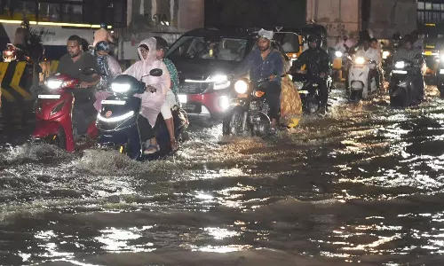 Hyderabad heavy rain alert tuesday evening weather update