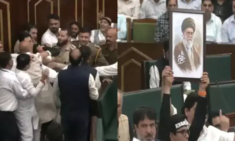 Jammu Kashmir: జమ్మూ కాశ్మీర్ అసెంబ్లీలో నేషనల్ కాన్ఫరెన్స్ నాయకులు ఖమేనీ Jammu Kashmir: జమ్మూ కాశ్మీర్ అసెంబ్లీలో నేషనల్ కాన్ఫరెన్స్ నాయకులు ఖమేనీ